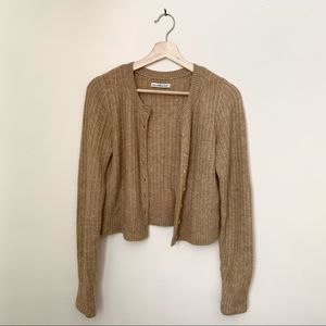 Abercrombie and Fitch Brown Knit Cardigan